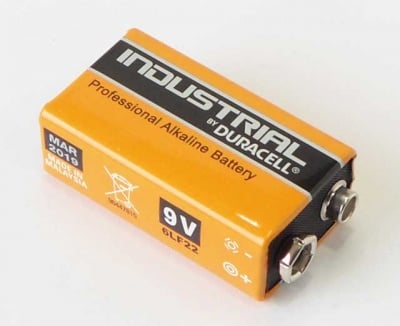 Батерия 6F22/LR DURACELL INDUSTRIAL 9V