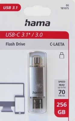 FLASH 256GB HAMA 3.0 USB-TYPE-C