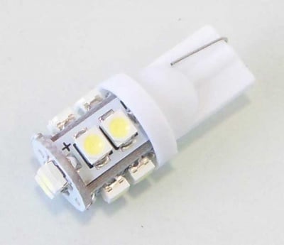 Лампа 12V LED T10 W100 бяла