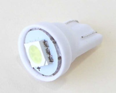 Лампа 12V LED T10 W0116 бяла