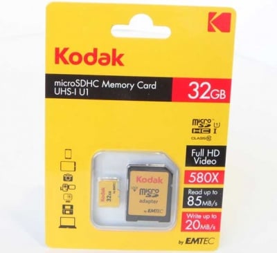 MEMORY MSD CARD 32GB KODAK CLASS 10