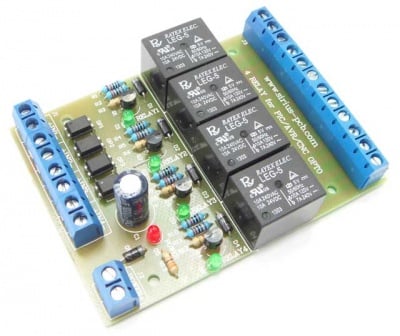Набор 4 RELAY OPTO FOR PIC, AVR, CNC 5V