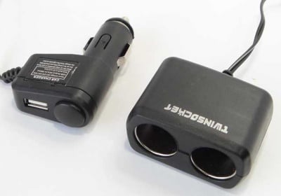 Автомобилна букса за запалка 26 1-2 USB