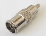 Чинч букса преход AC019 RCA/M-RF/F