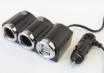 Автомобилна букса за запалка AVZ-47 1-2 + 2xUSB