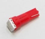 Лампа 12V LED T5 R013 червена