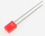 Светодиод 2x5mm червен