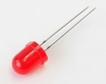 Светодиод 8mm червен 500mcd