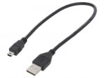Кабел K-161-01/0.3м USB-5P mini