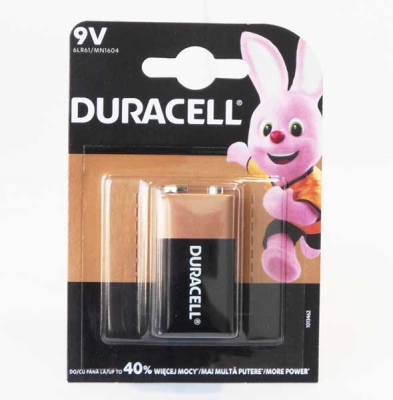 Батерия 6F22/LR DURACELL BASIC 9V