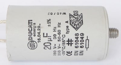 Кондензатор 20MF/280VAC BK