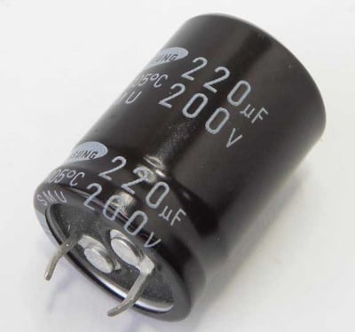 Кондензатор 220MF/200V 105C