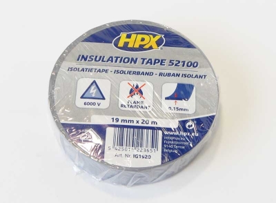 Изолационна PVC лента HPX 20X19 сива