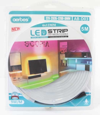 Светещ маркуч 5m Бял