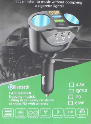 Автомобилен ФМ трансмитер 81 с BLUETOOTH
