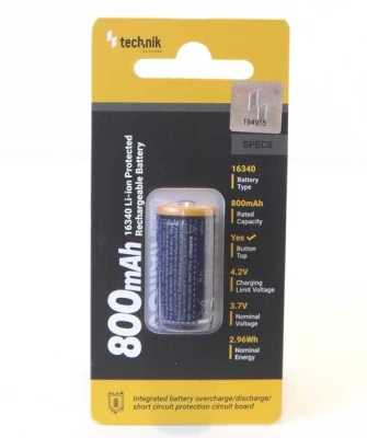 Акумулаторна батерия 3.7V/800mAh 16340