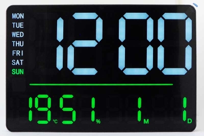 Часовник X-6636 бял/зелен