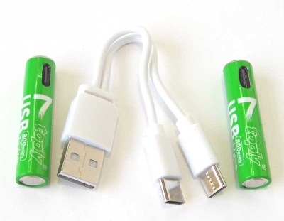 Акумулаторни батерии 2xR03 TOPLY TYPE-C