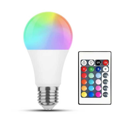 Светодиодна лампа 220V RGB LED
