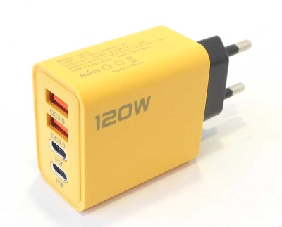 Адаптер 5V/3.0A 2xPD 3.0 TYPE-C 120W