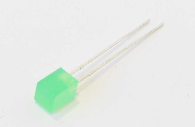 Светодиод 5x5mm зелен 15mcd