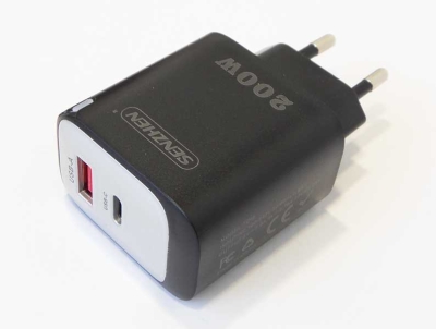 Адаптер 5V/3.0A 9V/2.78A 12V/2.08A USB-A + USB-C