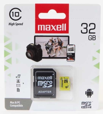 MEMORY MSD CARD 32GB MAXELL
