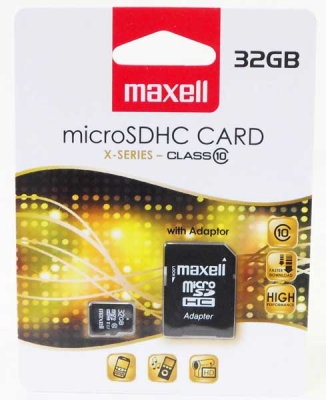 MEMORY MSD CARD 32GB MAXELL