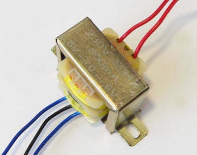 Трансформатор 2x6V/0.5A
