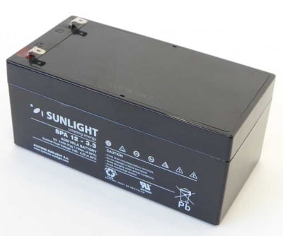 Акумулаторна батерия 12V/3.3AH SUNLIGHT