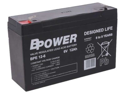 Акумулаторна батерия 6V/12Ah BPOWER