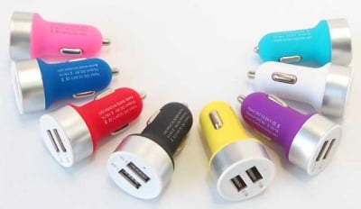 Адаптер за запалка 12V/24V-5V/2.1A USB 04