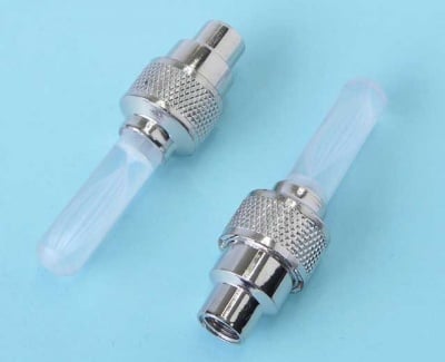 Автомобилна светеща RGB капачка за вентил 2бр