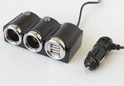 Автомобилна букса за запалка 261 1-2 USB