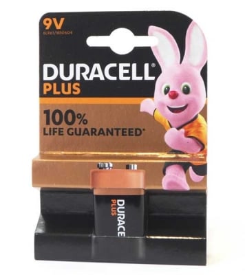 Батерия 6F22/LR DURACELL PLUS 9V