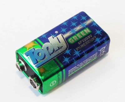 Батерия 6F22 TOPLY GREEN 9V