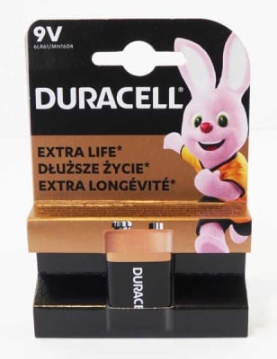Батерия 6F22/LR DURACELL BASIC 9V