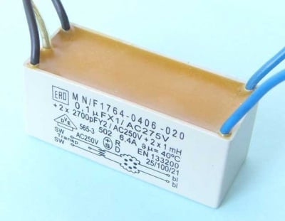 Филтърен кондензатор 0.1uF + 2x2700pF ERO