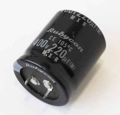 Кондензатор 220MF/400V RUBYCON
