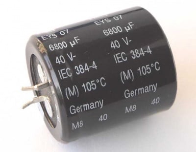 Кондензатор 6800MF/40V 105C SNAP IN