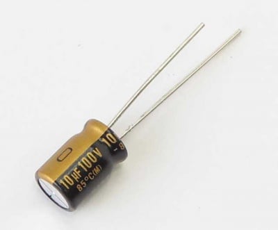 Кондензатор 10MF/100V аудио 02