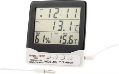 Термометър DM303C IN/OUT хигрометър