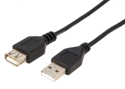 Кабел K-143/0.75м-B USB A/M-USB A/F