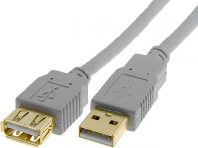 Кабел K-143G/3.0м USB А/M - USB А/F