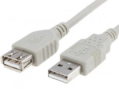 Кабел K-143/0.75м USB A/M-USB A/F