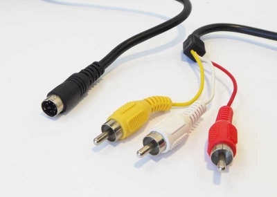Кабел K-416/1.5м mini DIN6 - 3 RCA