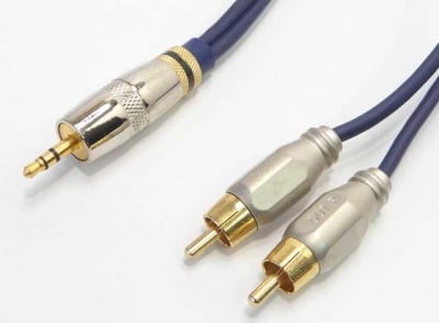 Кабел K-4105/1 3.5mm - 2 RCA