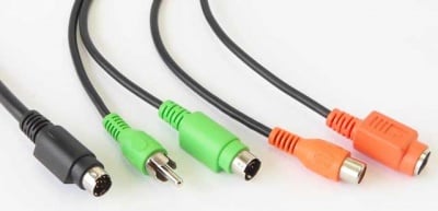 Кабел K-5293 MD9-S-VHS-M/F RCA-M/F