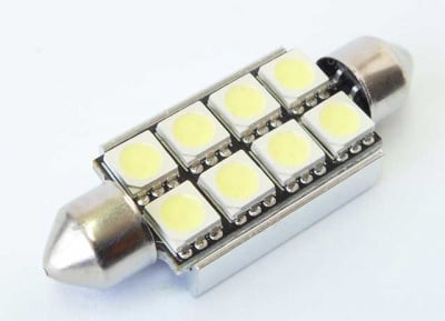 Лампа 12V LED SUL W0812 бяла
