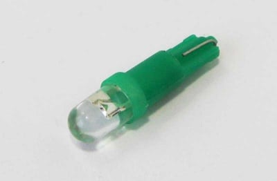 Лампа 12V LED T5 G012 зелена